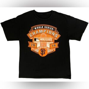 Men’s SAN FRANCISCO GIANTS T-SHIRT size Large World Series Champions 2014 rare